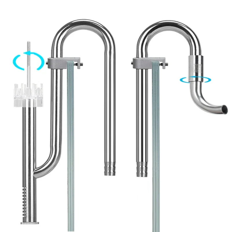 Cleaner Fish Aquarium - Aquarium Filter Inlet and Outlet Oil