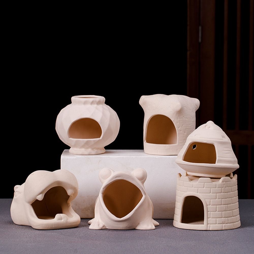 Aquarium Fish Cave - Ceramic Aquarium Shrimp Hideaway Decorative Multifunctional