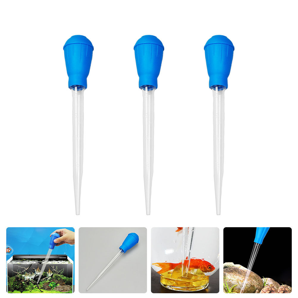 Aquarium Fish Long - 3Pcs Aquarium Clean Pipette Long Flexible
