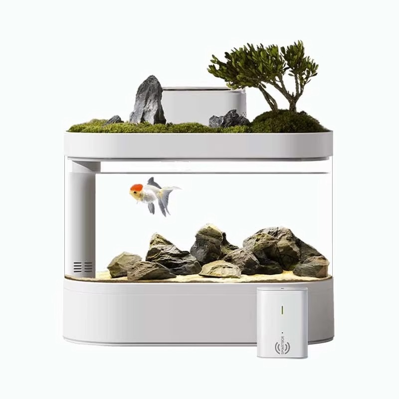 Aquarium Fish Feeder - Desktop Smart Aquarium Fish Tank with