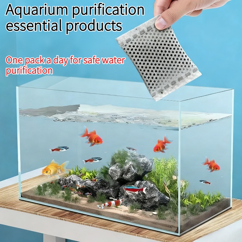 Aquarium Fish Long - 20/40/100PCS Fish Tank Filter Activated Carbon