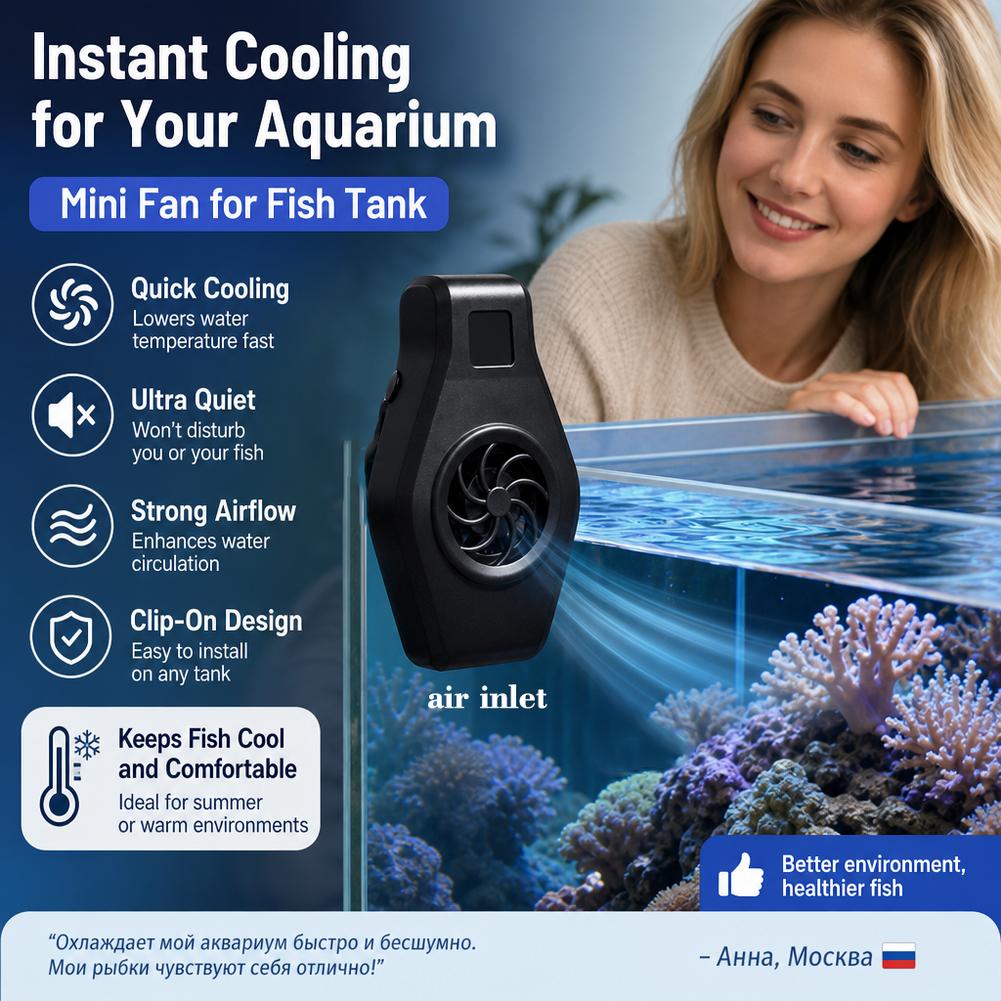 Aquarium Cooling Fan Mini Clip - Aquarium Fish Cold Water review and price