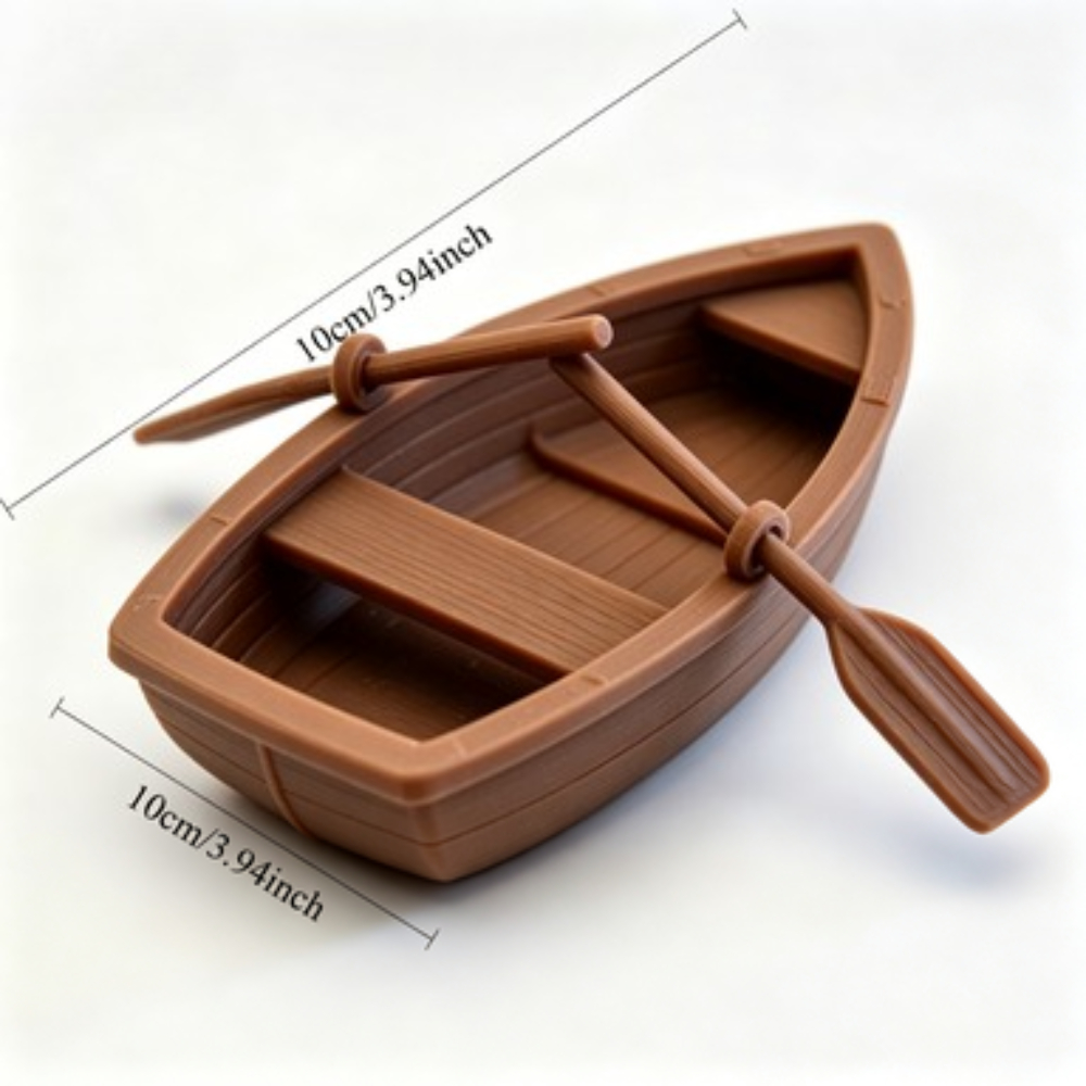 Mini Double Oar Wooden Boat Aq - Aquarium Fish Tank Price review and price