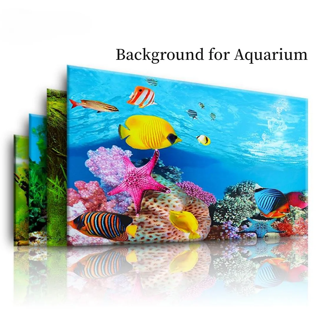 Background Aquarium 3D Sticker - Aquarium Fish Tank Price review and price
