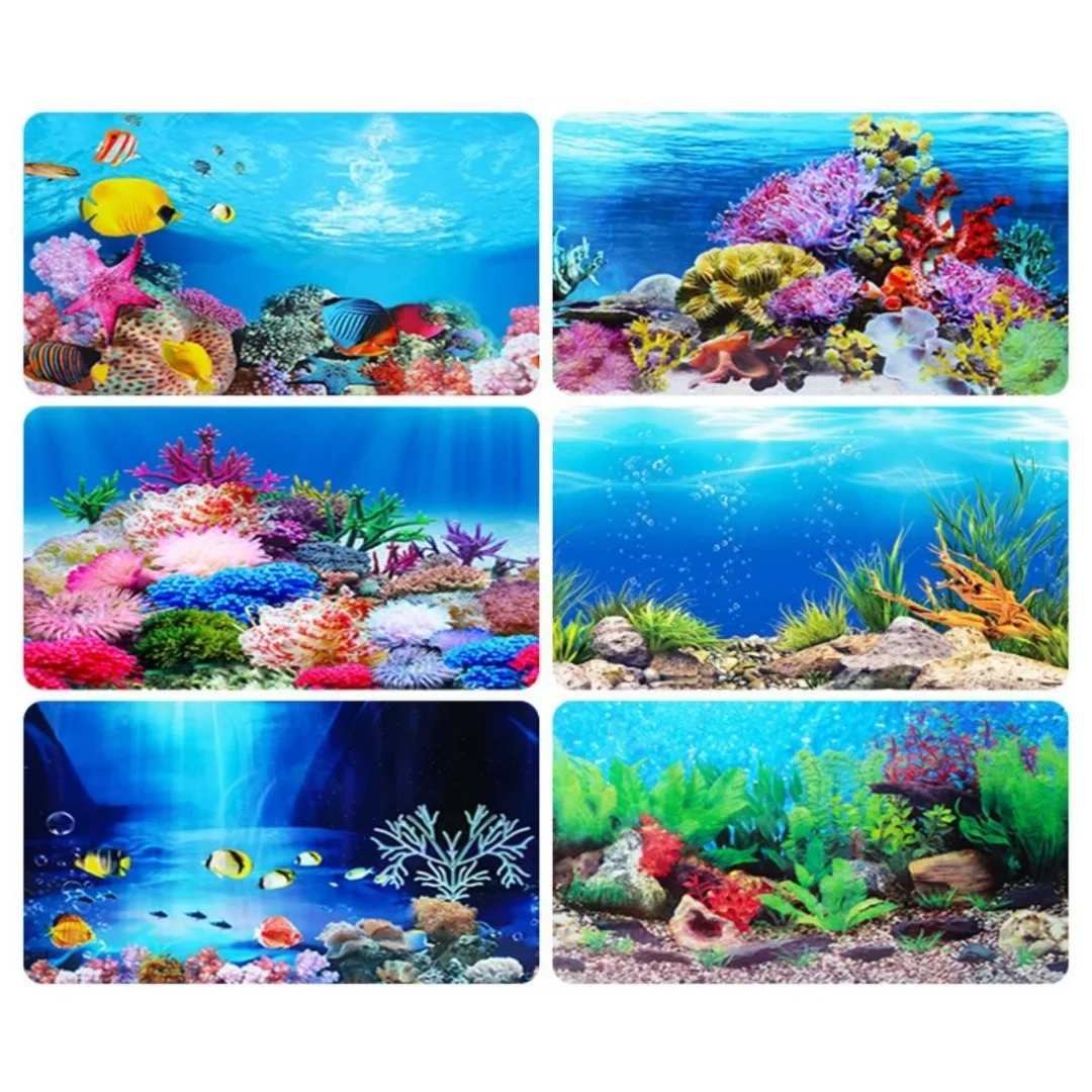 Background Aquarium 3D Sticker - Aquarium Fish Tank Price review and price