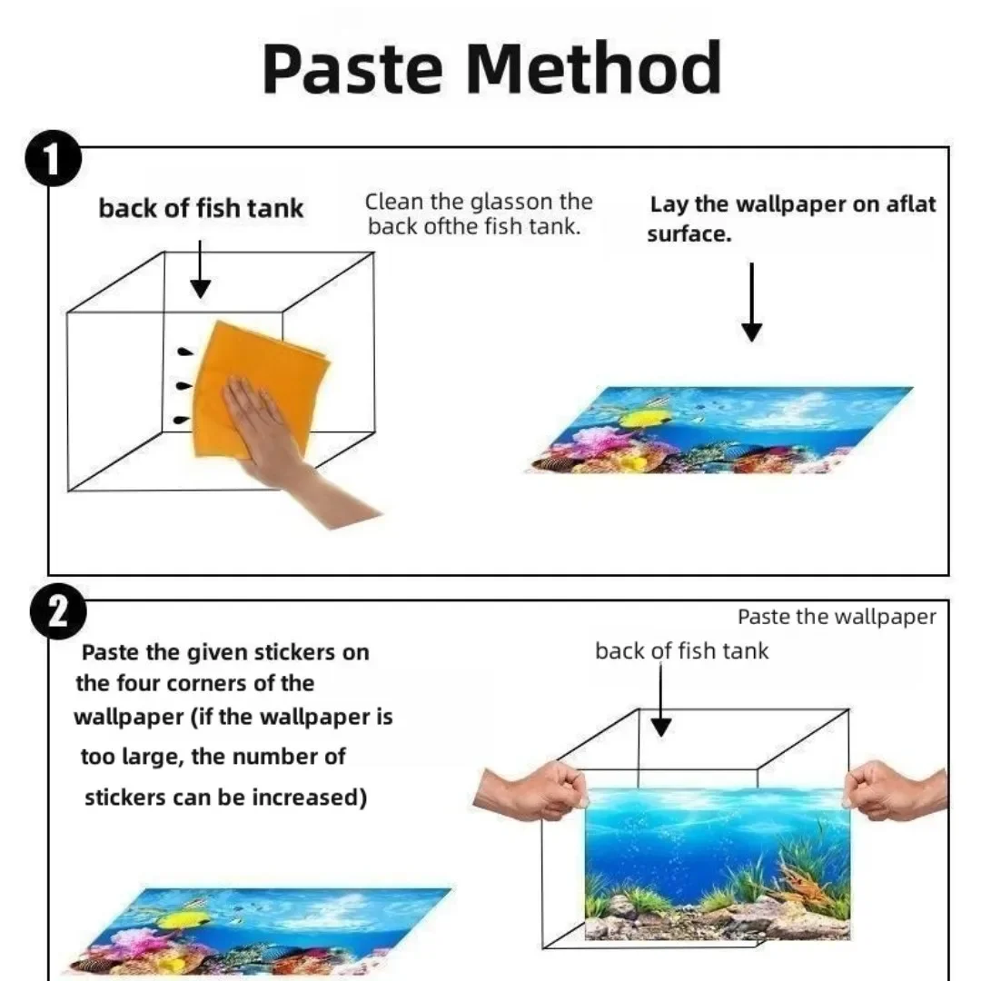 Background Aquarium 3D Sticker - Aquarium Fish Tank Price review and price