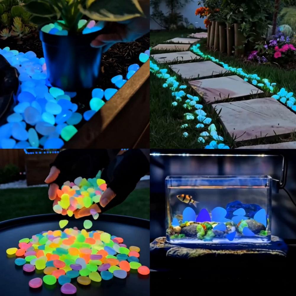 Resin Glow-in-the-Dark Pebbles - Fish Aquarium Guide review and price