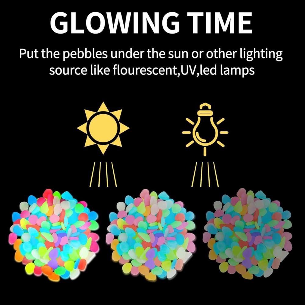 Resin Glow-in-the-Dark Pebbles - Fish Aquarium Guide review and price