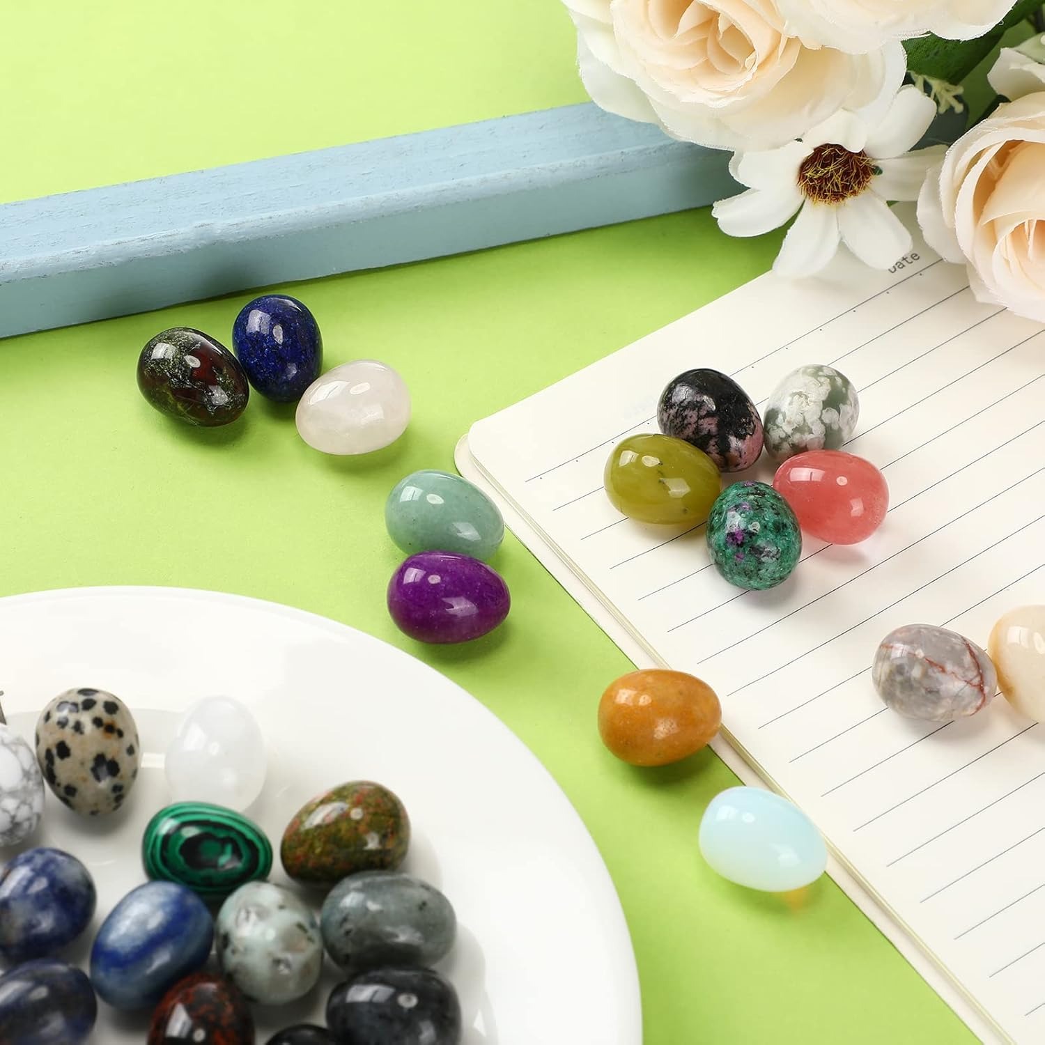 8  pcs natural crystal beads,  - Aquarium Fish Tank Price review and price