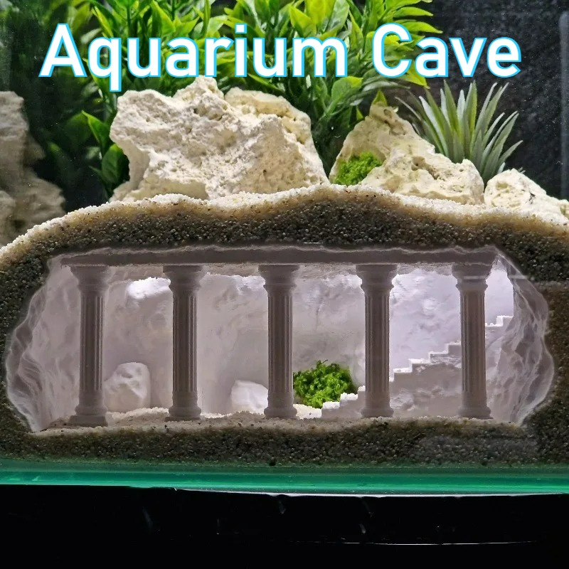 3D Printed Fish Tank Cave, Art - Aquarium Fish Games review and price