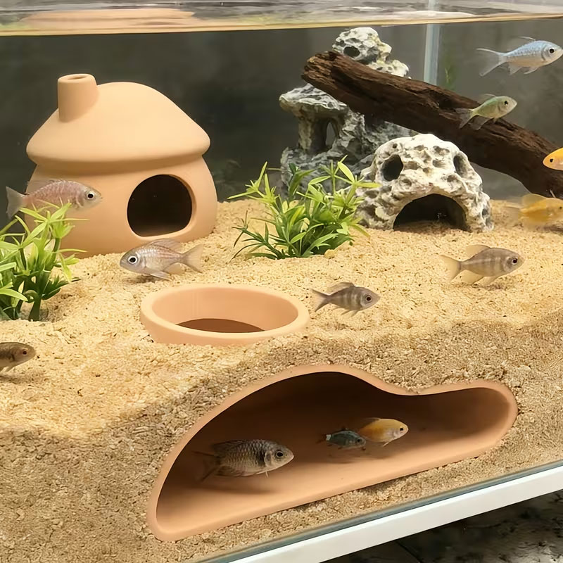 Apcarium Fish Tunnel Hideout | - Aquarium Fish Games review and price