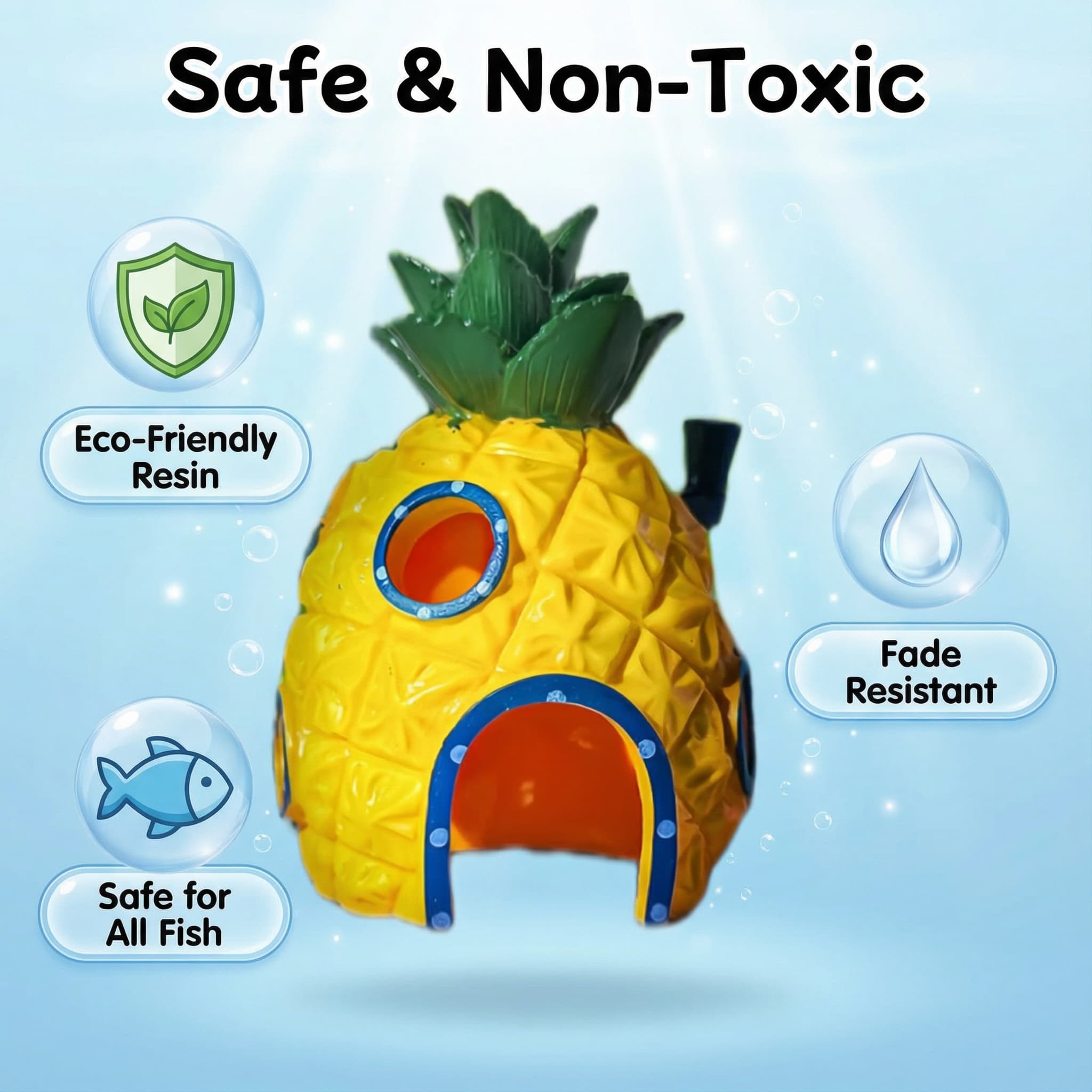Pineapple House Aquarium Decor - Aquarium Fish Games review and price